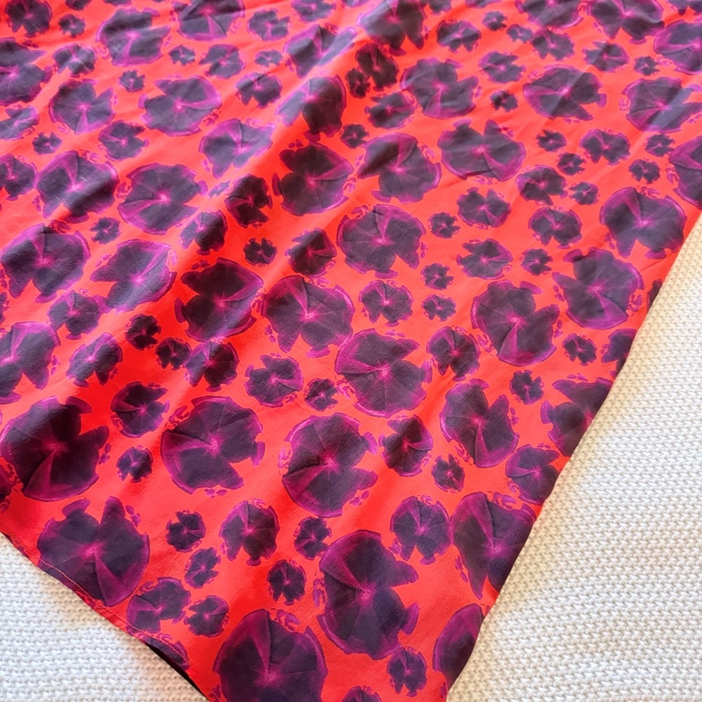 THU THU 100% Silk Colorful Mini Dress - Picture 8 of 16